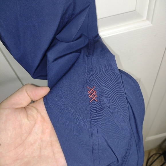 Rhone Men's Size Large Zipper Pocket Windbreaker Track Warmup Pants Navy Blue - Picture 7 of 7